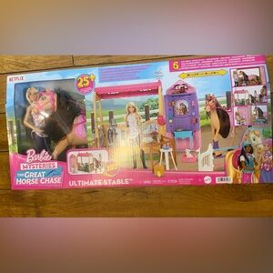 Barbie Mysteries Ultimate Stable Playset with horse Brand new